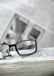 newspapers and glass