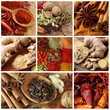 Collage aromatycznych przypraw
