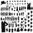 woman clothes collection vector