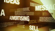 Advertising Related Words Background Loop Advertising Related Words Background Loop