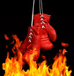 Boxing Gloves & fire