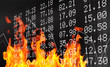 Stock market flames