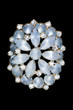 ice blue vintage brooch