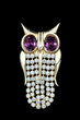 vintage owl brooch
