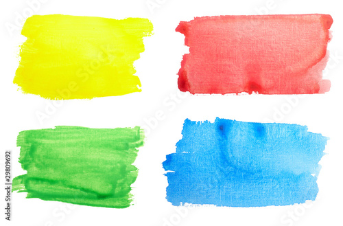 Photo: color strokes oil paint brush art color strokes oil paint brush art