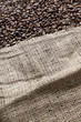 Bag full of coffee beans