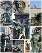 Collage Mendebrunnen Leipzig