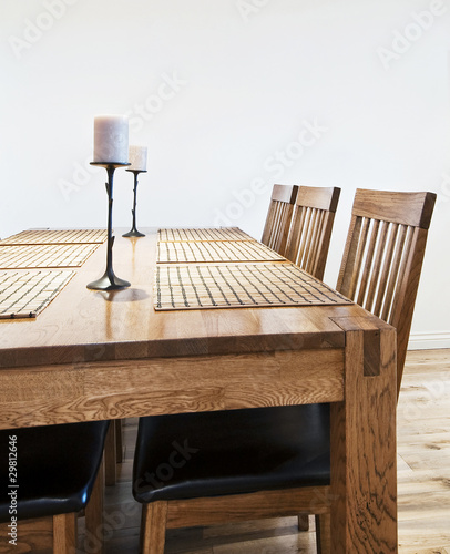 Photo: massive wood dining table massive wood dining table
