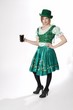 Hot woman celebrates St Patty's