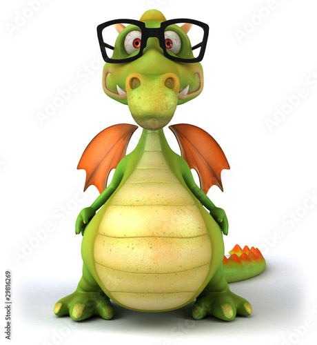 Illustration: Dragon et lunettes Dragon et lunettes