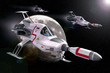 spaceship interceptor moon ufo