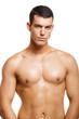 Healthy muscular young man. Isolated on white background. Healthy muscular young man. Isolated on white background.