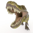 green tyrannosaurus big face zoom