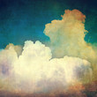 Vintage sky and clouds