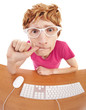 Funny guy at the computer