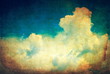 Vintage sky and clouds