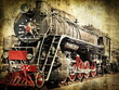 Grunge steam locomotive