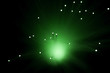 Green abstract lights.