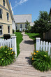 Beautiful old yellow house in summer Beautiful old yellow house in summer