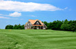 Luxury home with landscaped front yard in Summer Luxury home with landscaped front yard in Summer