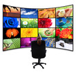 Tv-Panel with remote control