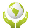 Globe with Hands