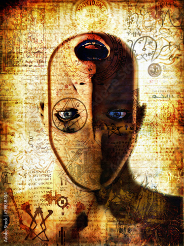 Illustration: fantasy alien madness painted fantasy alien madness painted