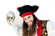 Pirate on white background