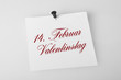 Foto: Notiz: Valentinstag Notiz: Valentinstag