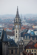 Tower of the Old Post Building in Ghent, Flanders, Belgium