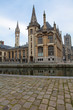 Graslei, historic center of Ghent, Flanders, Belgium