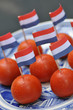 Dutch snack tomato with flag