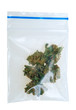Foto: pieces of Cannabis in a plastic bag pieces of Cannabis in a plastic bag