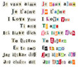 Je vous aime - I love you etc-1 Je vous aime - I love you etc-1