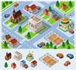 Vektor: City Hall Isometric Vector City Hall Isometric Vector