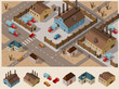 Industrial Area Isometric Vector Industrial Area Isometric Vector