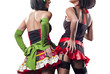 Two beautiful ladys from the back