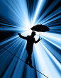 Tightrope Silhouette