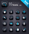 Black Squares - School Icons 01