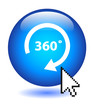 "360°" Web Button (view panorama 360 degrees wide angle tour 3D)