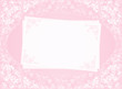 Illustration: pink card with flowers pink card with flowers