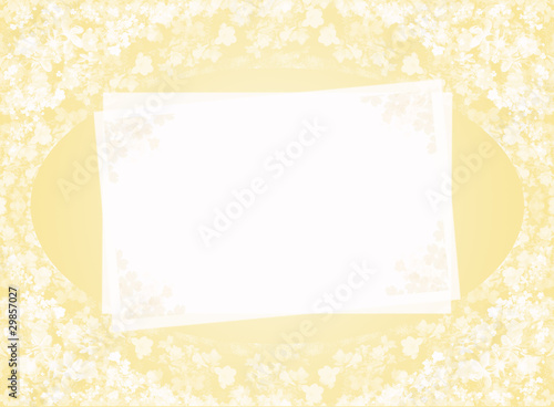 Illustration: invitation blank pale yellow invitation blank pale yellow