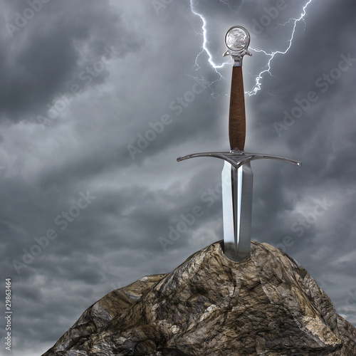 Illustration: The sword in the stone The sword in the stone