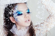 Photo: Beautiful brunette in a dress of Snow Queen Beautiful brunette in a dress of Snow Queen