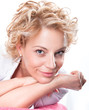 Portrait of a beautiful blue eyes woman Portrait of a beautiful blue eyes woman
