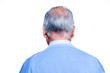 Senior balding man head