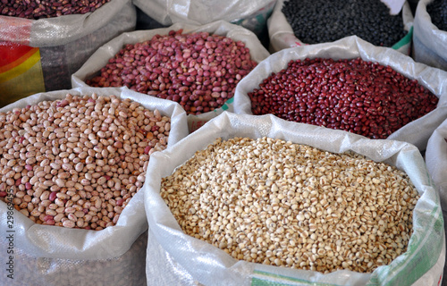 Photo: Grain in sacks Grain in sacks