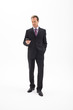 Businessman looking on cell phone