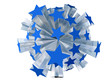 Explosion of blue stars