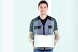 delivery man with box